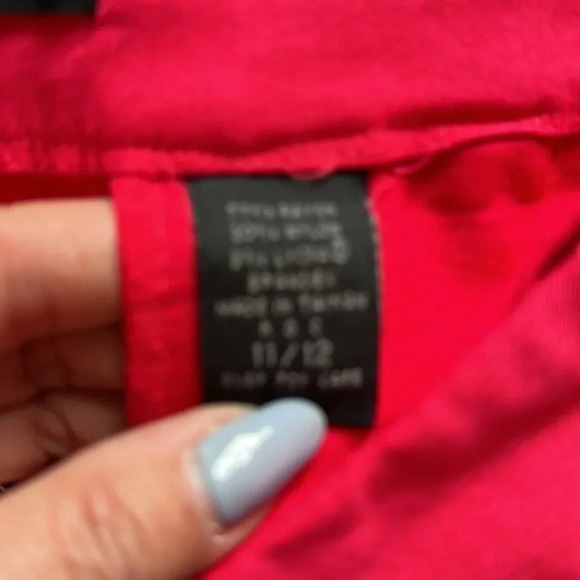 Express brand stretch hot pink Capri pants size 11/12 - Picture 6 of 7